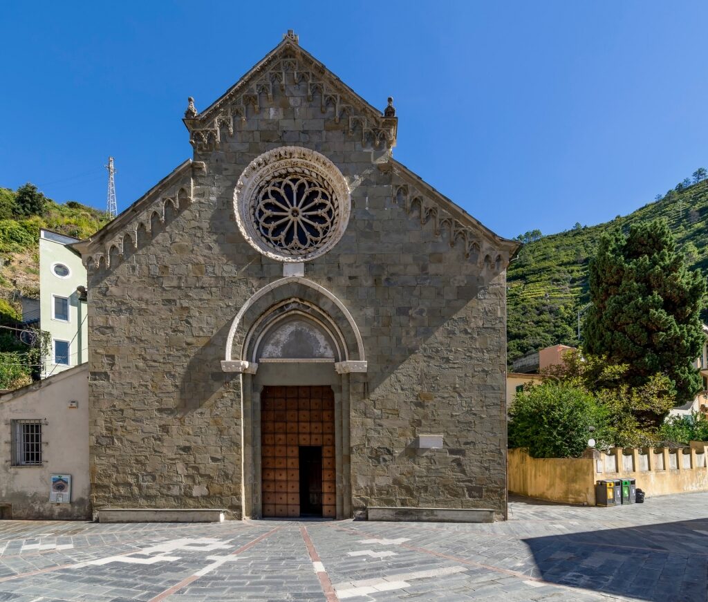 Chiesa di San Lorenzo church in Manarola, Cinque Terre