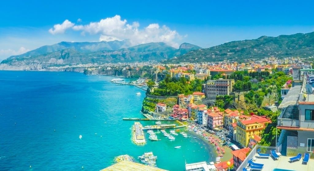 Aerial view of Sorrento