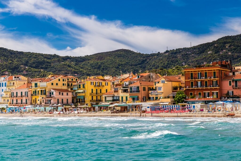Colorful waterfront of Alassio