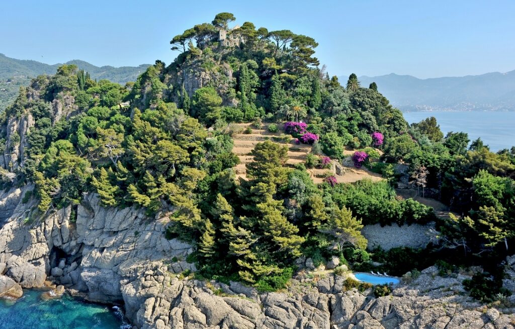 Lush landscape of Portofino Regional Park