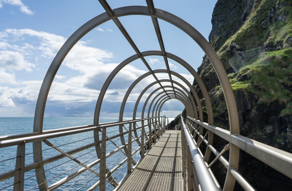 Pathway in Gobbins Coastal Path, Ireland