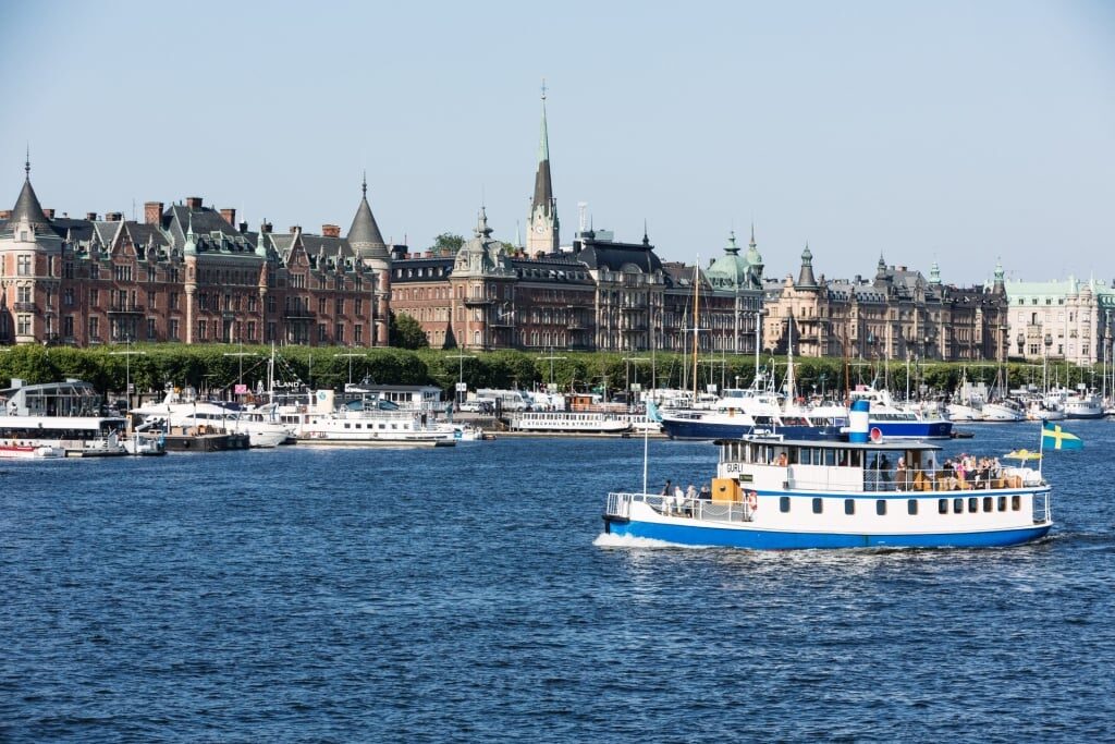 Royal canal of Stockholm, Sweden