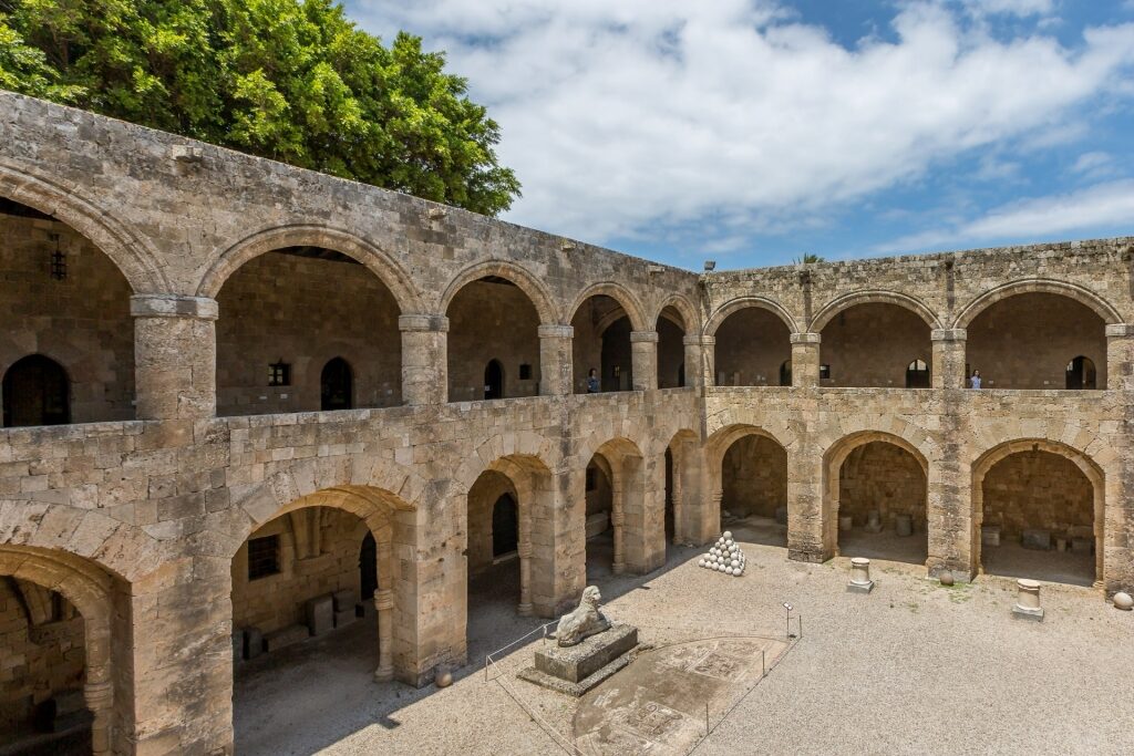 View of the Archaeological Museum of Rhodes