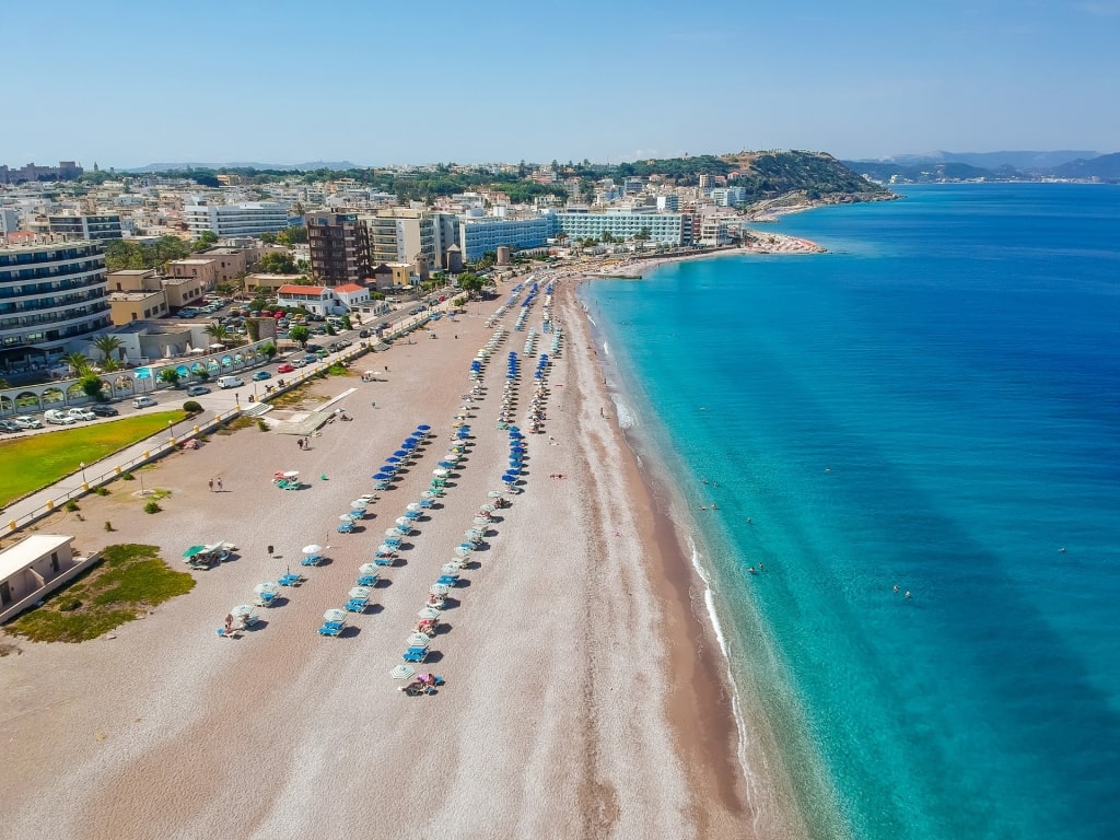 Aerial view of Elli Beach