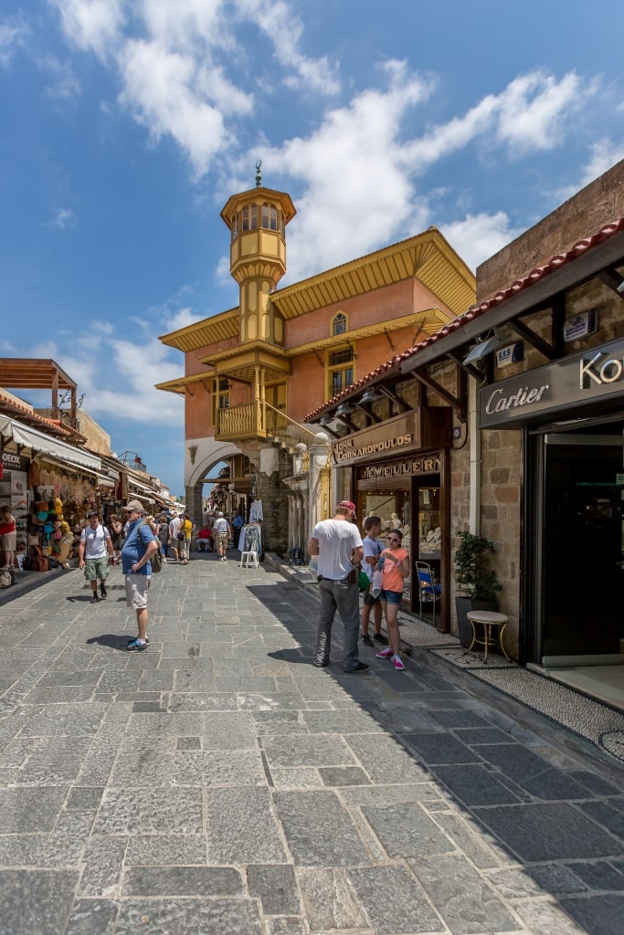 Sokratous Street in Rhodes Old Town