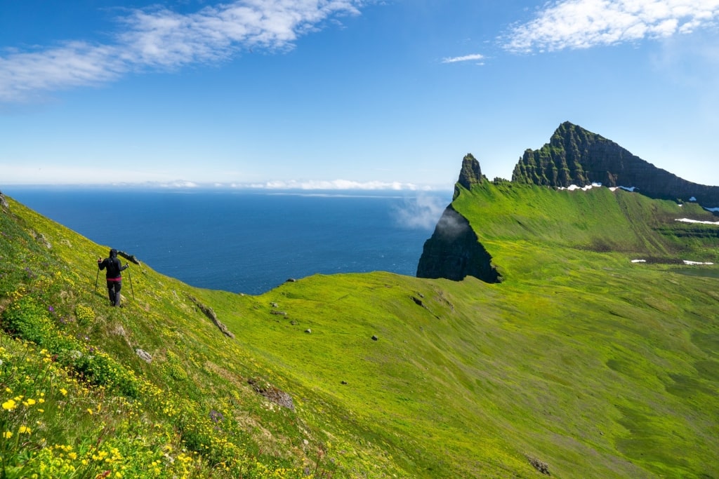 View atop Hornstrandir Nature Reserve