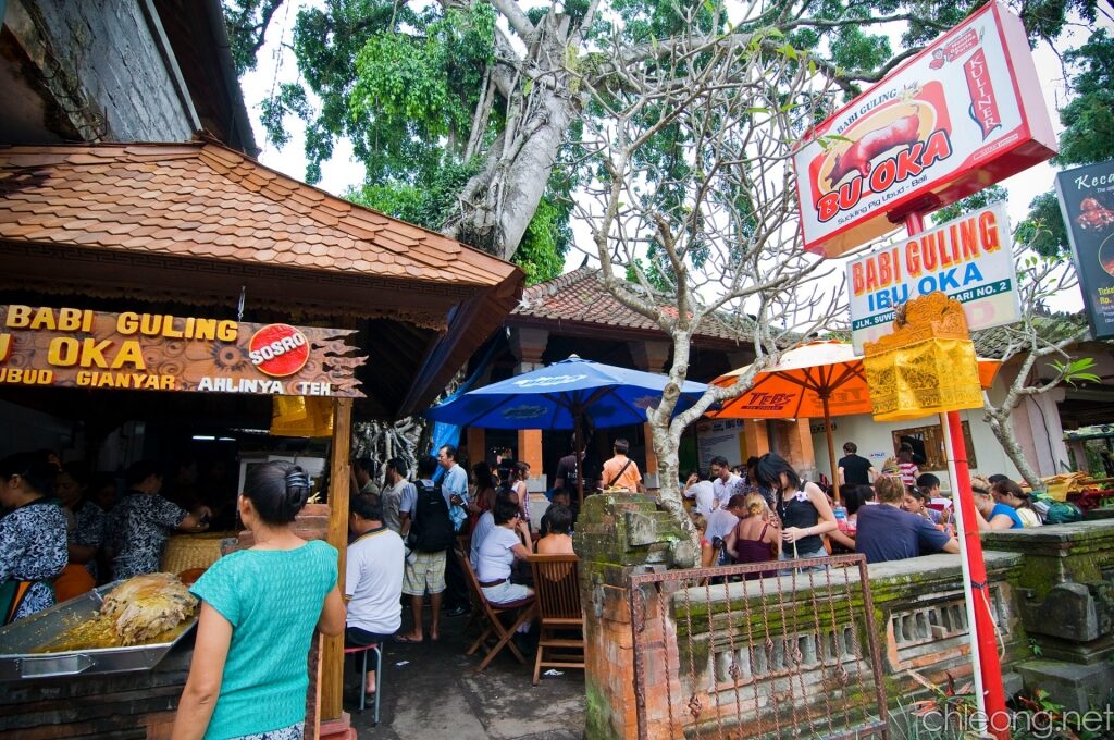Famed restaurant of Warung Babi Guling Ibu Oka
