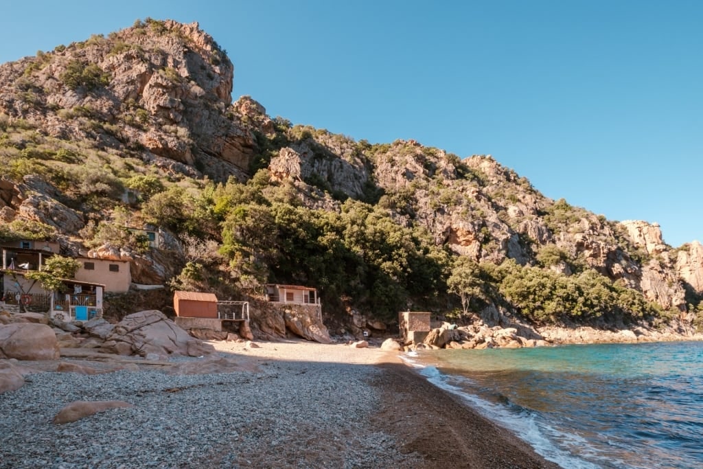 Shoreline of Ficajola Beach