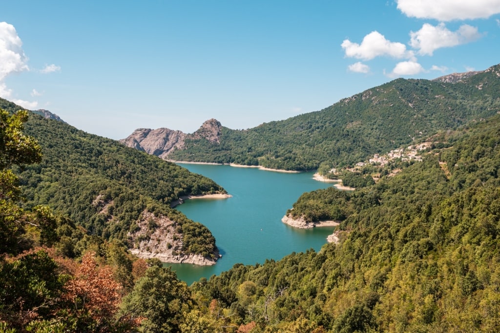 Scenic landscape of Lac de Tolla