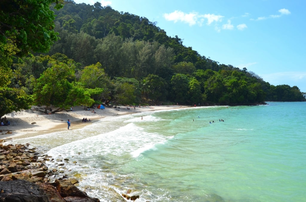 Beach in Pasir Tengkorak Recreational Forest