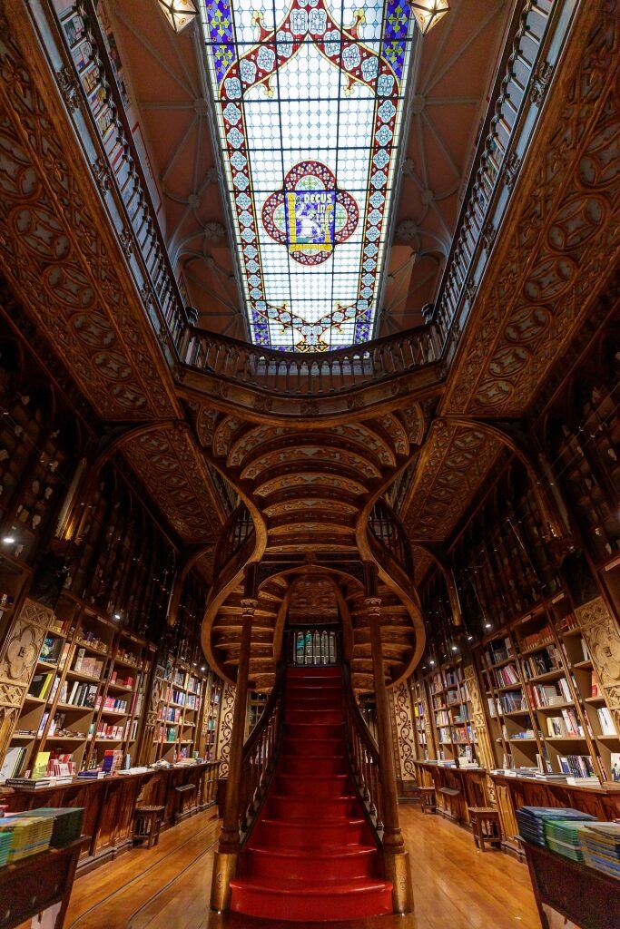 Interior of Livraria Lello