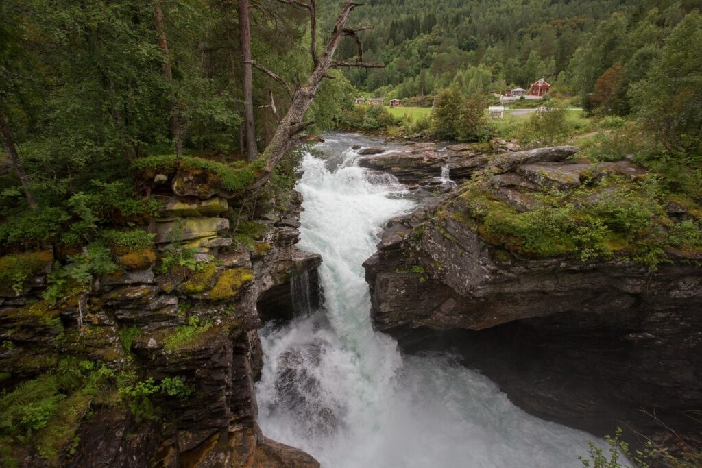 Gudbrandsjuvet Waterfall, one of the best waterfalls in Norway