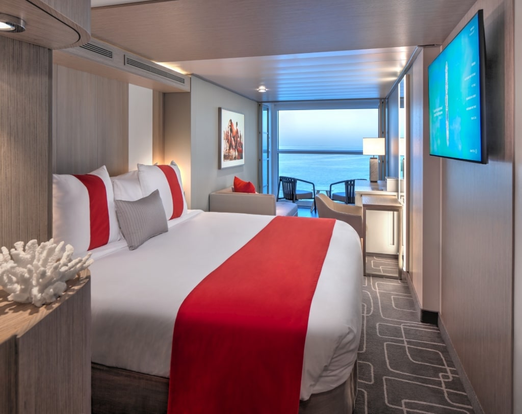 Interior of the Infinite Veranda Stateroom on Celebrity Beyond