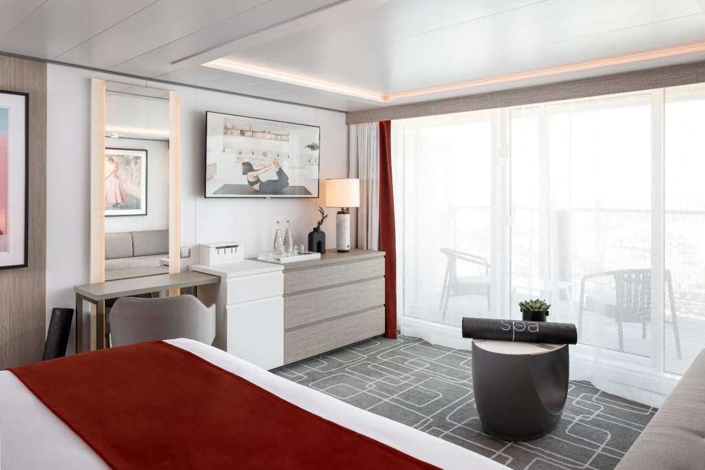 Interior of AquaClass Sky Suite on Celebrity Beyond