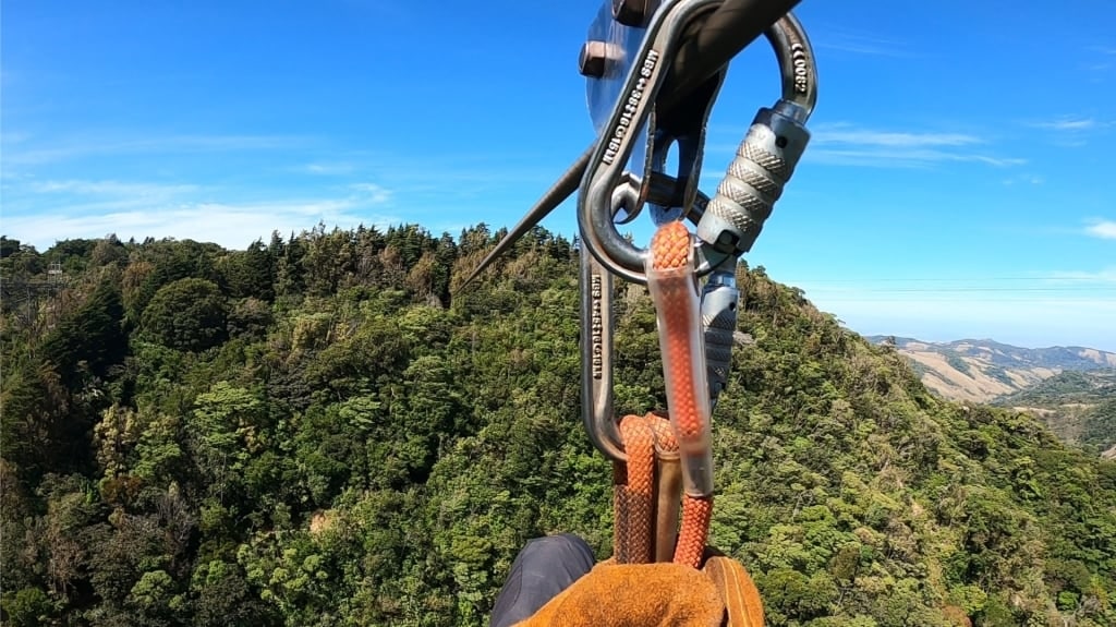 View while ziplining in Monteverde Cloud Forest Reserve