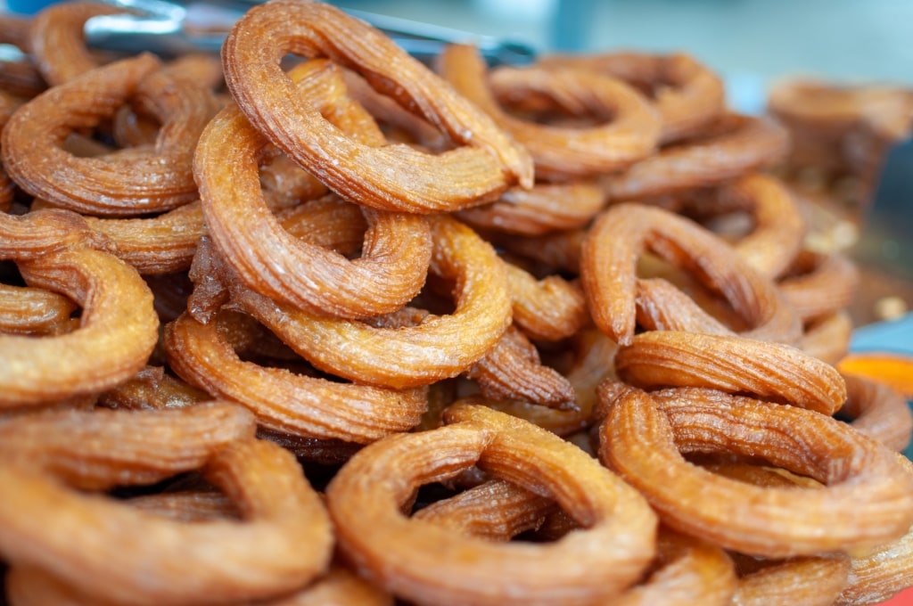 Halka tatlisi from a street food stand in Istanbul