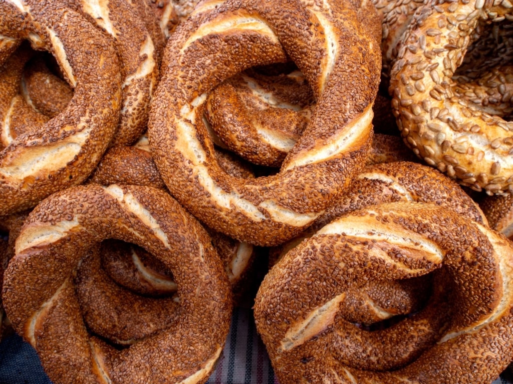 Simit on a table