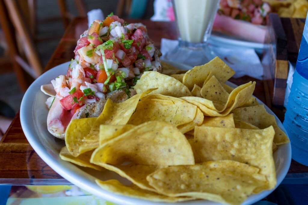 Plate of ceviche