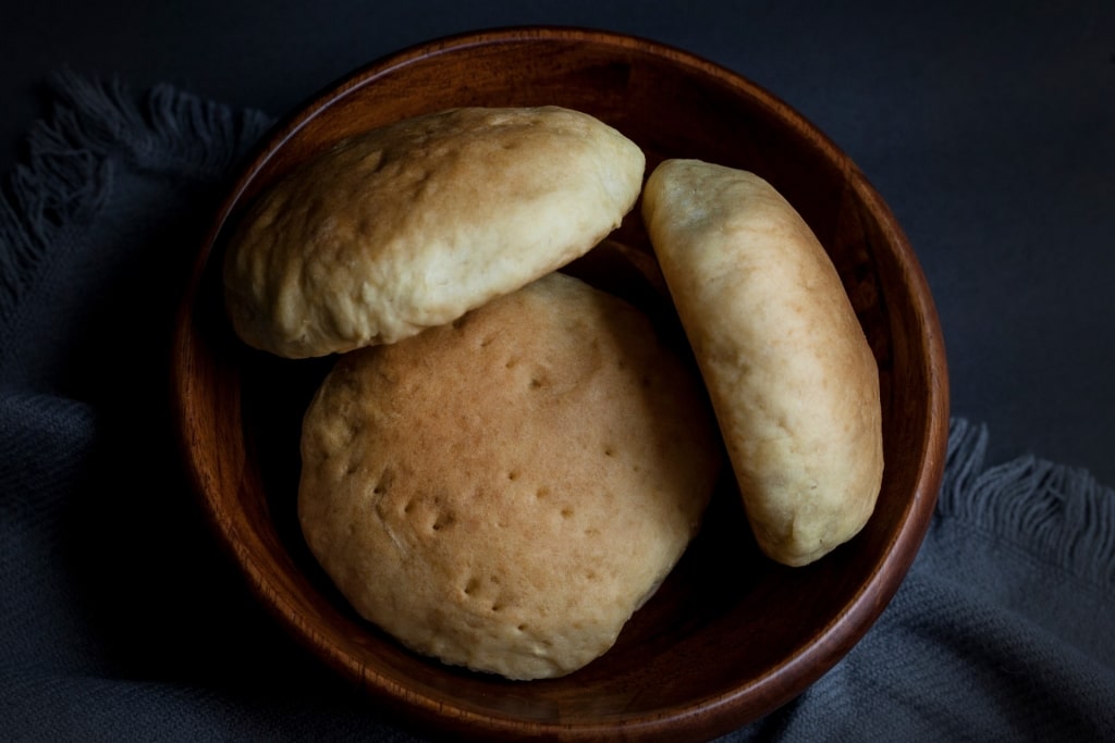 Johnny cakes in a bowl