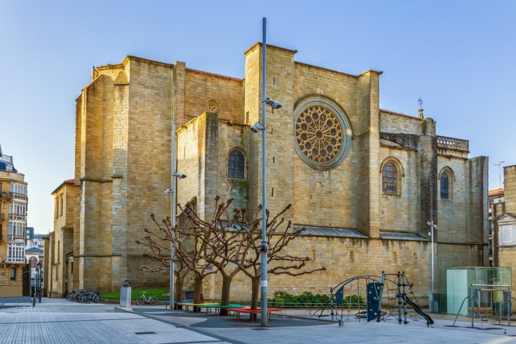 Exterior of San Vicente, San Sebastian