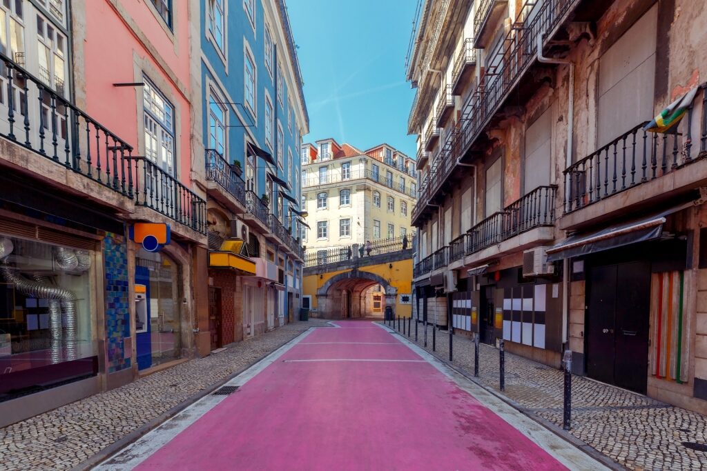 Pink Street, best neighborhoods in Lisbon
