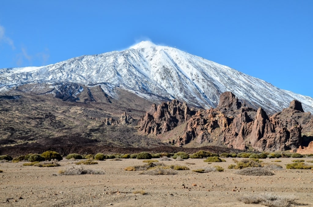 Snowcapped mountain of Mount Teide, Tenerife