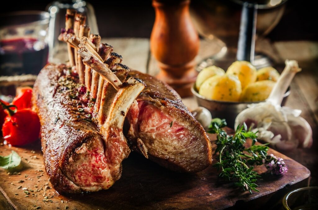 Plate of Greenlandic lamb