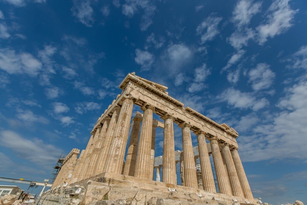 Beautiful Greek architecture of Parthenon