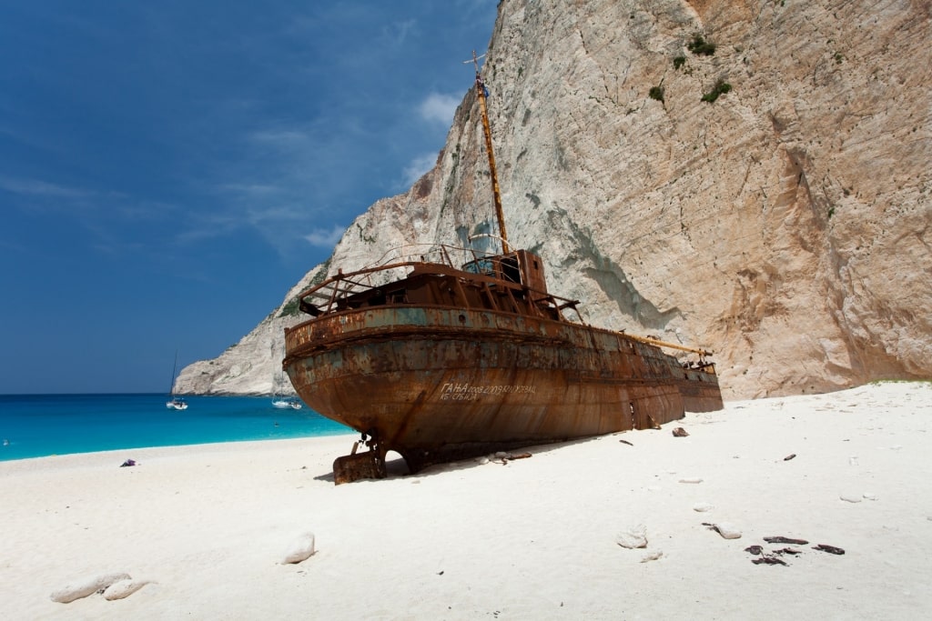 White sands of Navagio Beach, Zakynthos