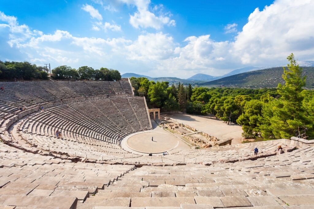 Beautiful ruins of Theatre of Epidaurus