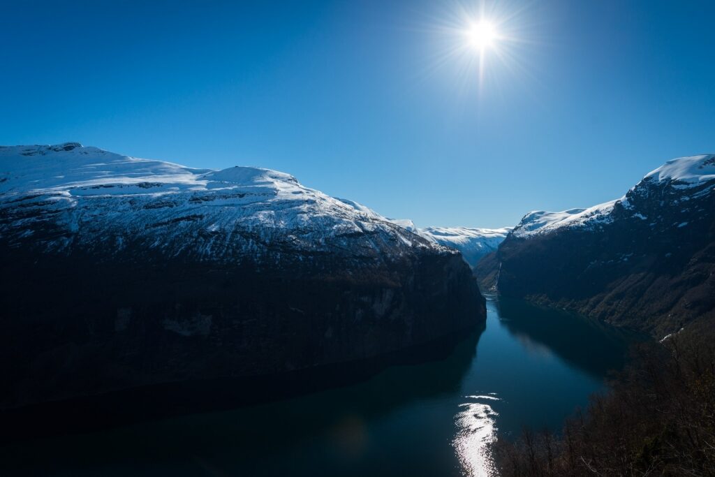 Scenic landscape of Geirangerfjord