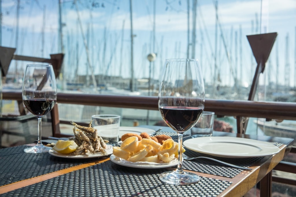 Tapas in Spain - Calamares fritos