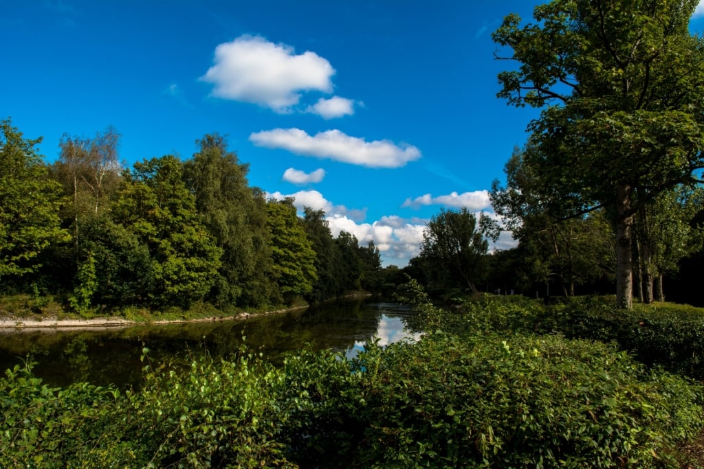 Lush landscape of Victoria Park