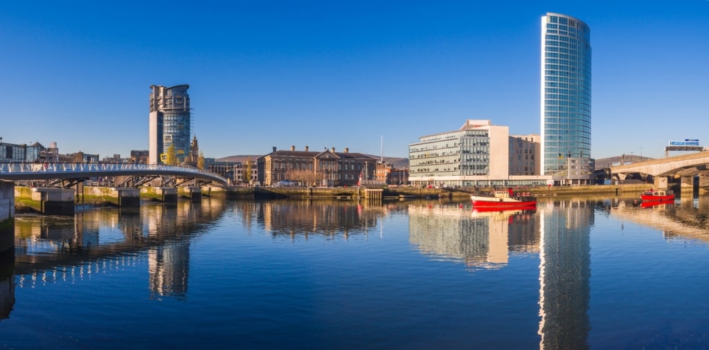 Beautiful waterfront of Belfast