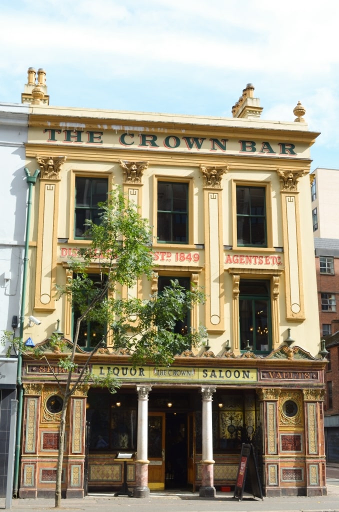 Exterior of the Crown Liquor Saloon