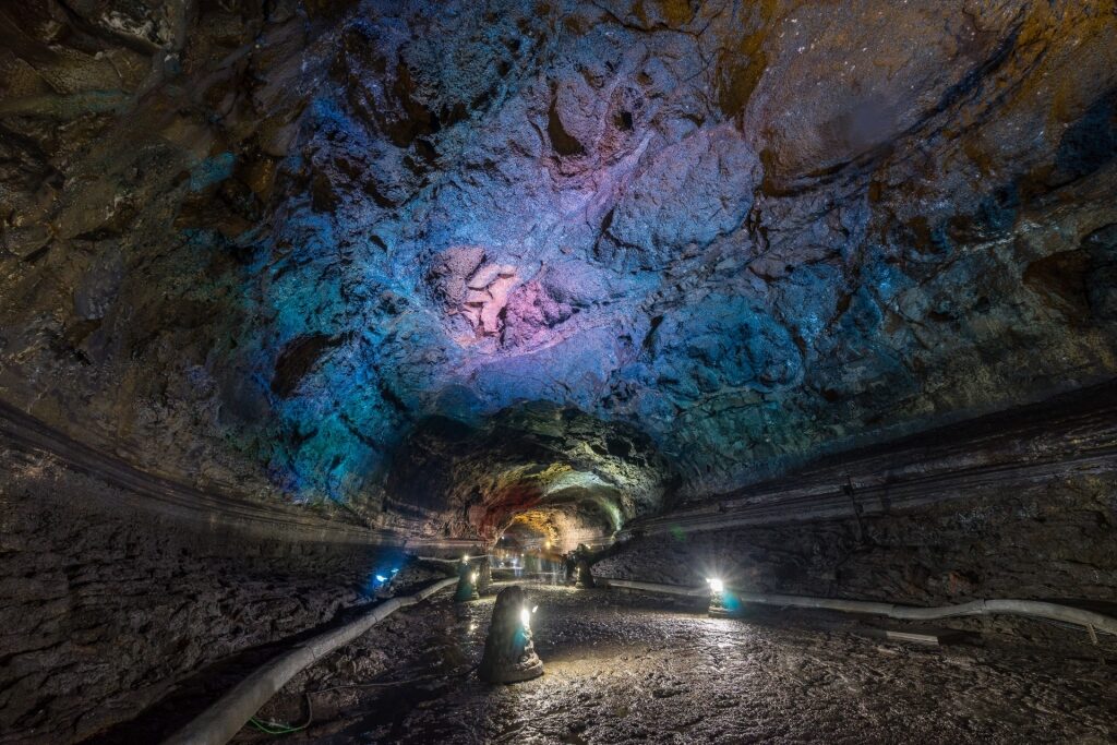 View inside the Manjanggul Lava Tube
