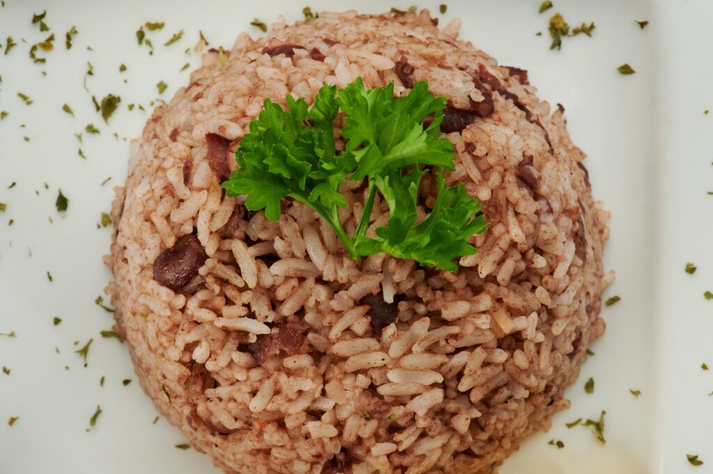 Plate of Rice and beans
