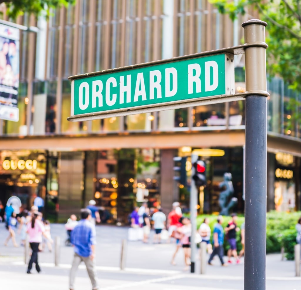 Street view of Orchard Road