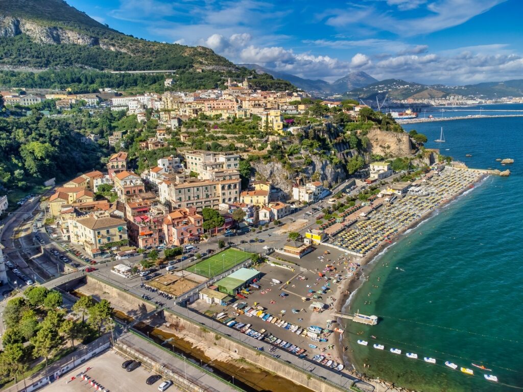 Aerial view of Vietri sul Mare