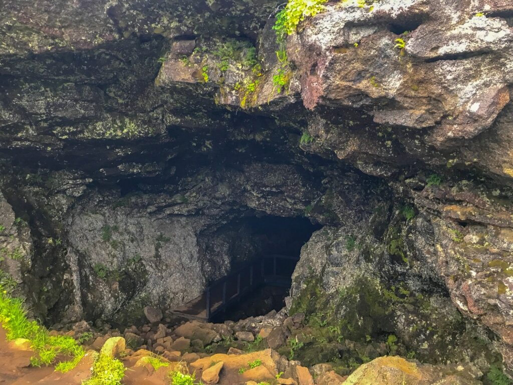 View of the Vatnshellir Cave