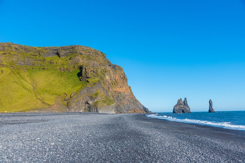 Black sand beach of Reynisfjara Beach