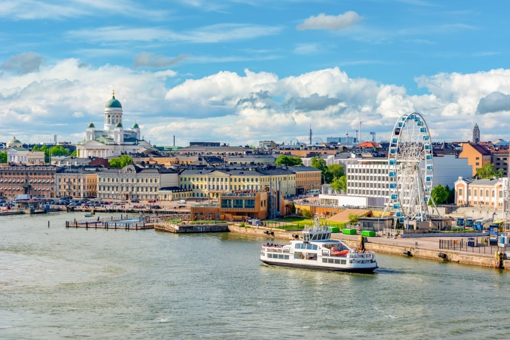 Waterfront view of Helsinki