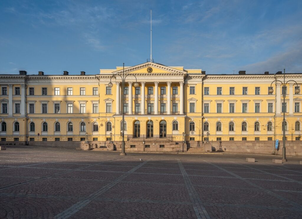 Facade of Government Palace, Helsinki