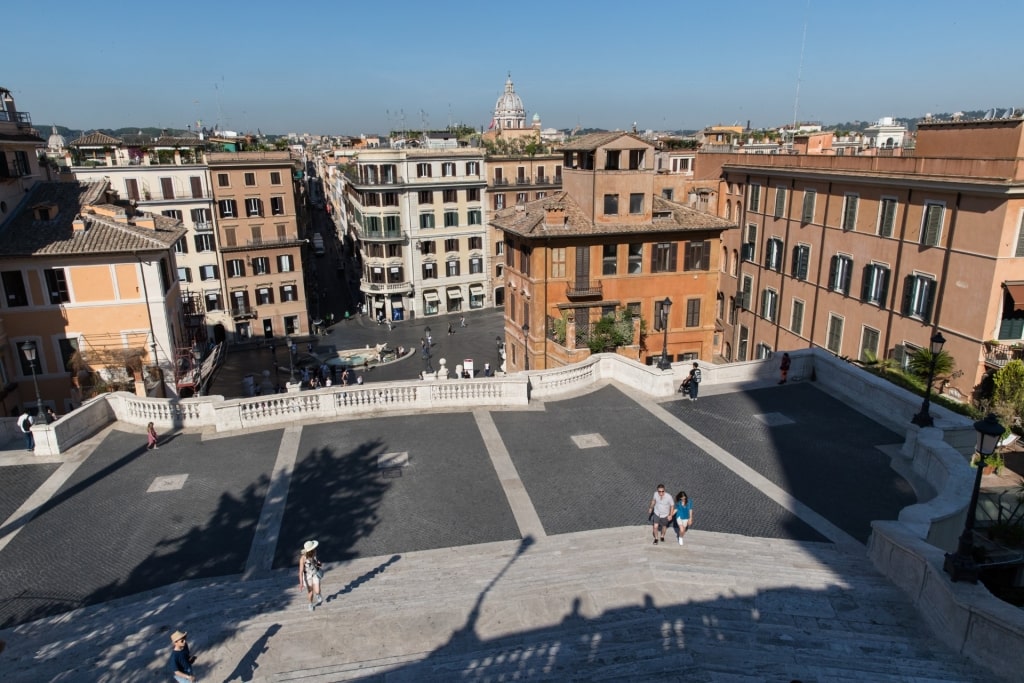 View from the Spanish Steps, Rome