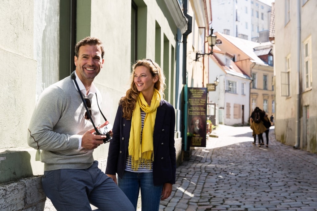 Couple in Tallinn, Estonia