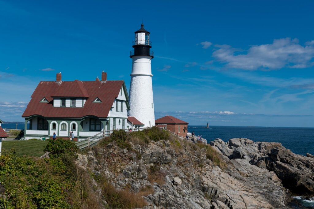Portland Head Lighthouse in Portland, Maine, one of the most famous lighthouses