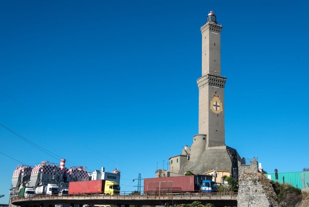 View of the Lighthouse of Genoa, Genoa