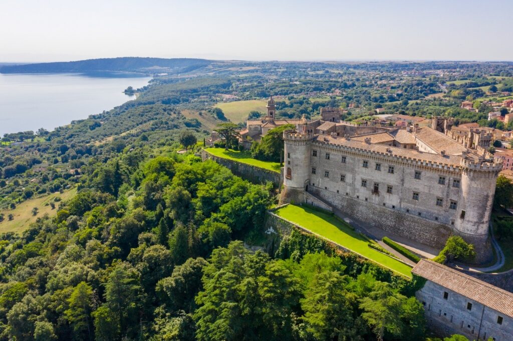 Aerial view of Castello Orsini-Odescalchi, Rome