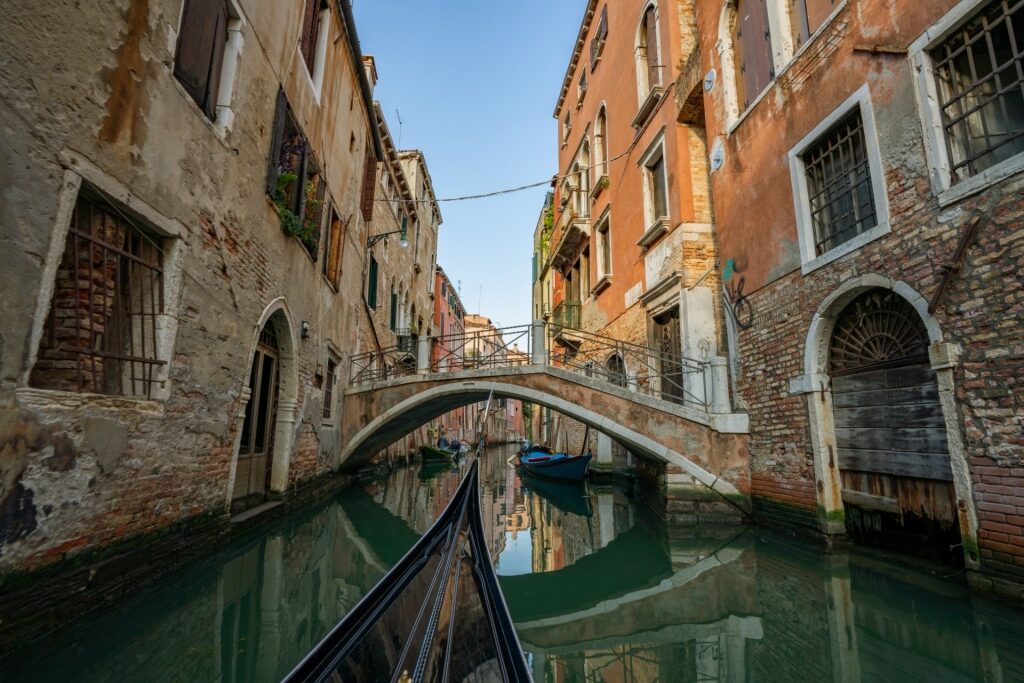 Gondola ride through Venice Canals