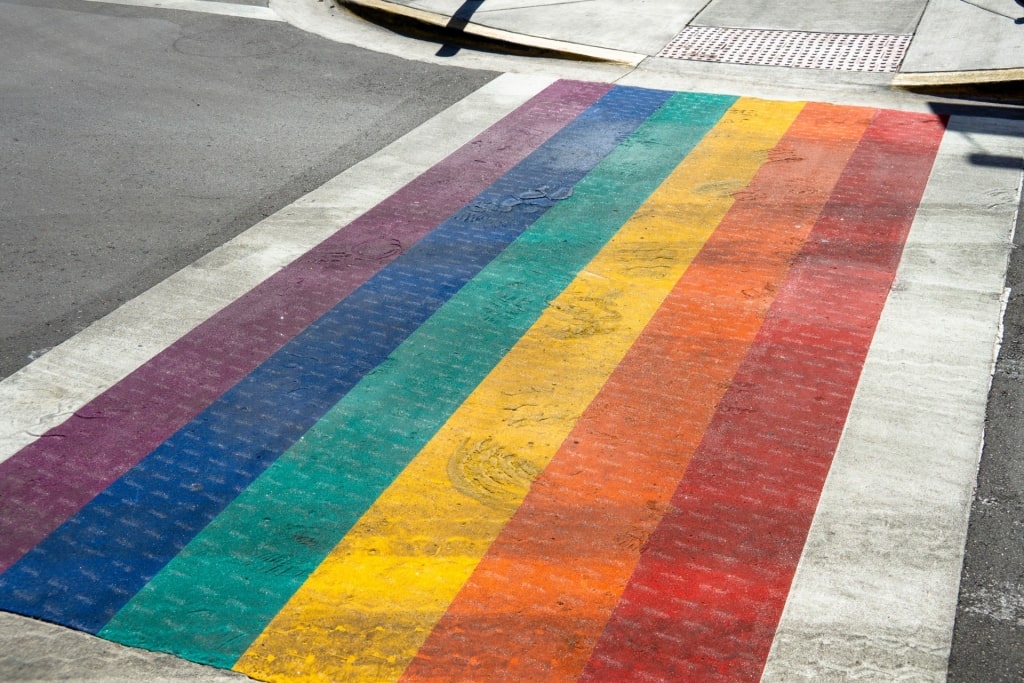 Rainbow Crosswalk in Key West